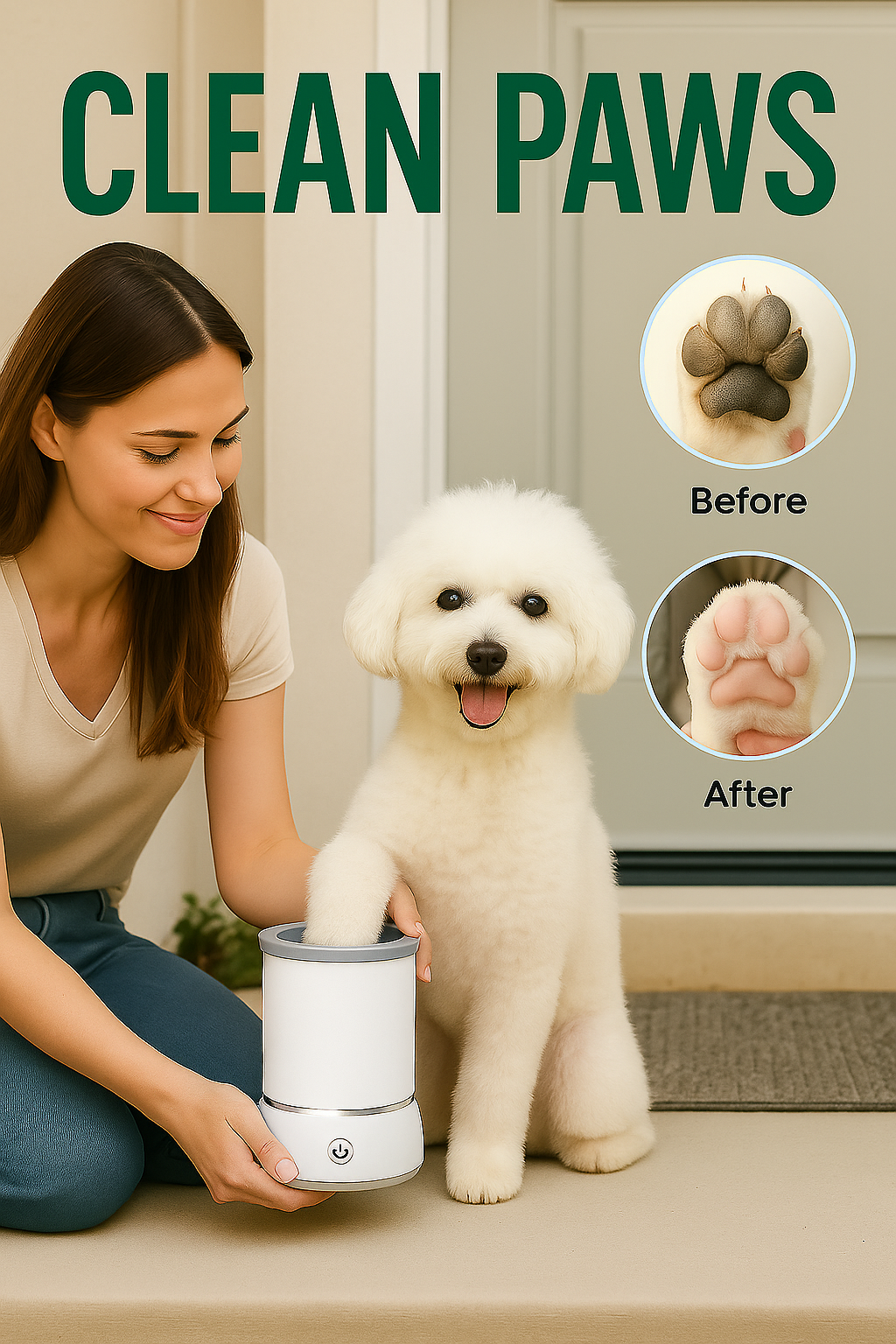 PawNiva Automatic Pet Paw Cleaner